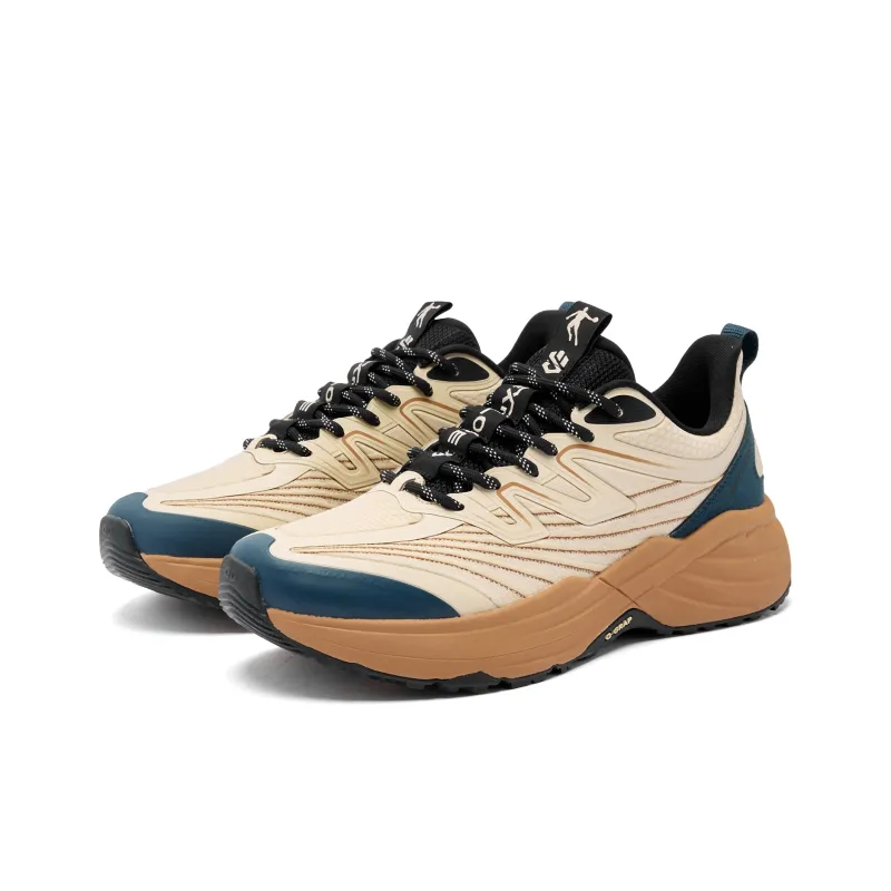 QIAODAN Running Shoes Men Low Top Birch Wood/Black-2