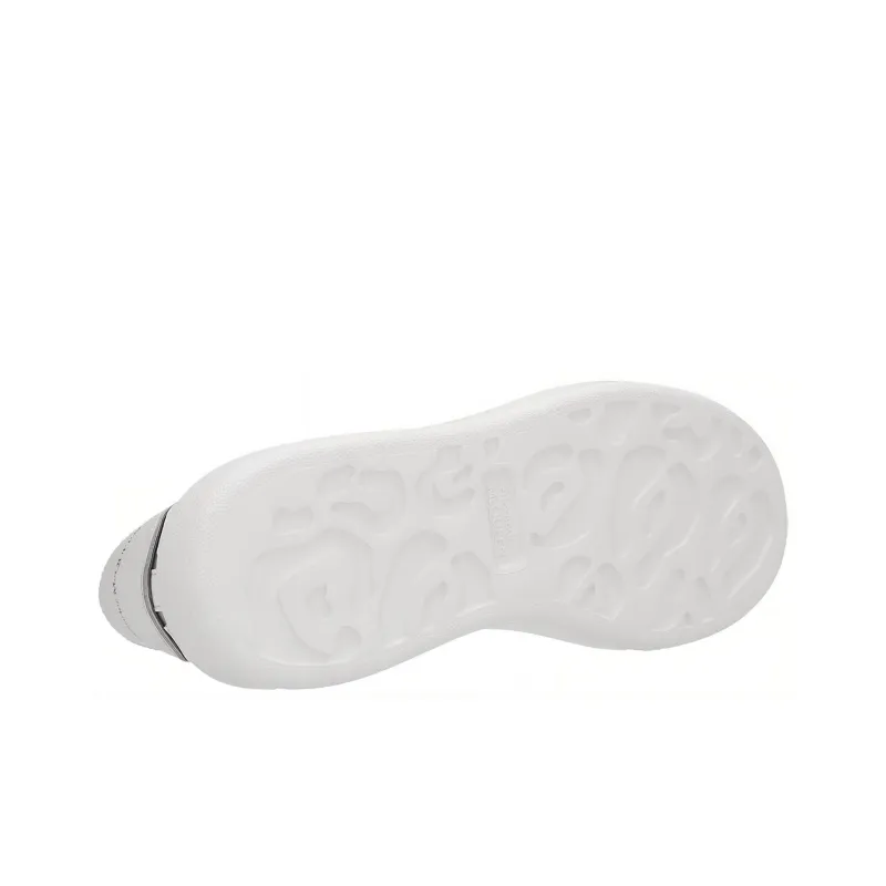 Alexander McQueen Oversized White Silver Hologram Trim-4