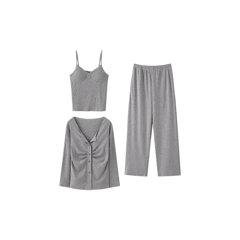 Maultiay Pajama Set Women's Gray-0