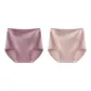 F Set-High-Rise Plus Size-Dark Purple+Milk Coffee (2 Pack)
