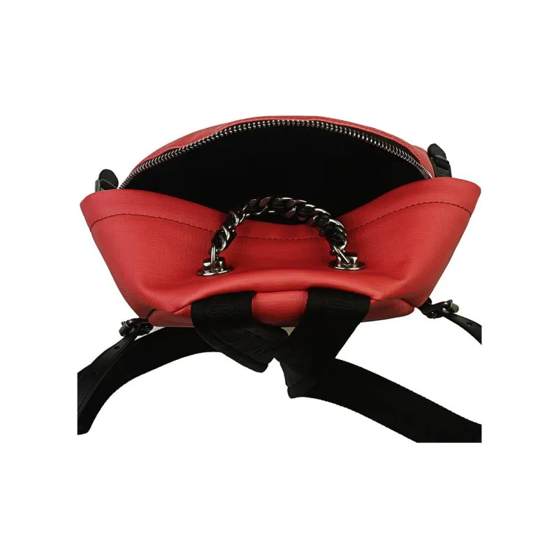 MOSCHINO PVC Backpack Women's Red-3