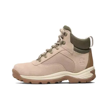 Timberland White Ledge Waterproof And Wear-resistant Short Outdoor Boots Women's Light Beige