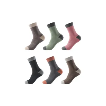 INVISIBLE Mid-Calf Socks Women's 6 Pack Mixed Color