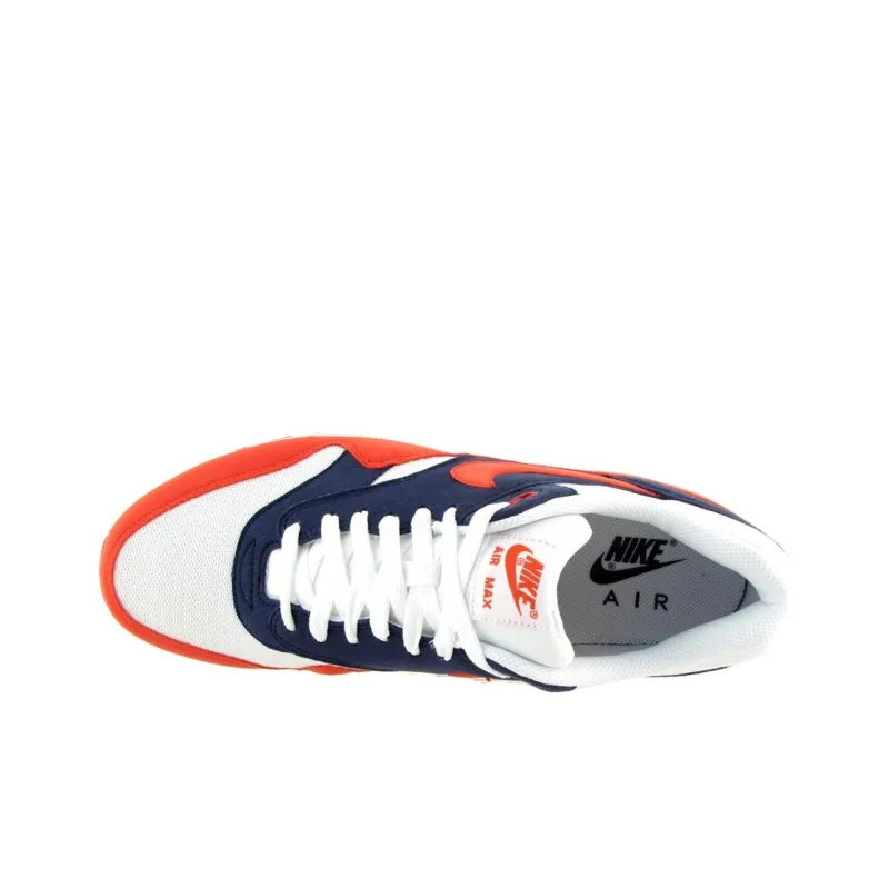 Nike Air Max 1 Anti Slip Wear Resistant Low Top Casual Running Shoes Men's Red-4