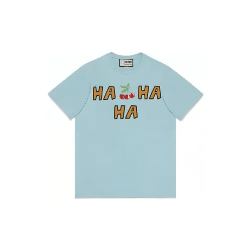 GUCCI X Harry Styles Co-branded T-Shirts Unisex Blue