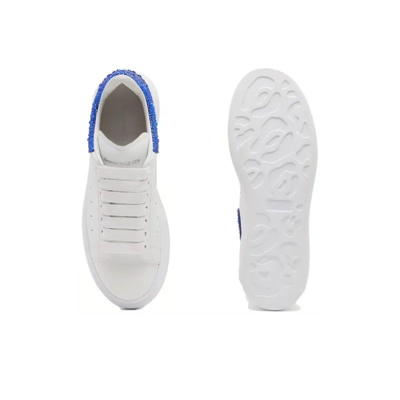 Alexander McQueen Oversized White Ultramarine Crystal Women's-4