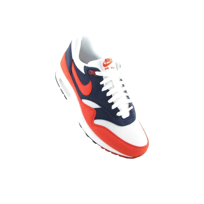 Nike Air Max 1 Anti Slip Wear Resistant Low Top Casual Running Shoes Men's Red-3