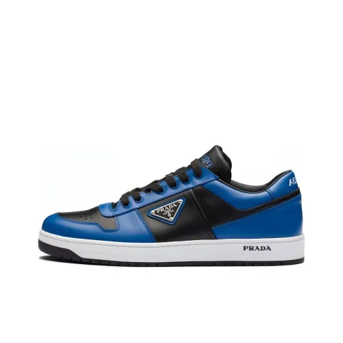 PRADA Skateboard Shoes Men Low-Top Blue