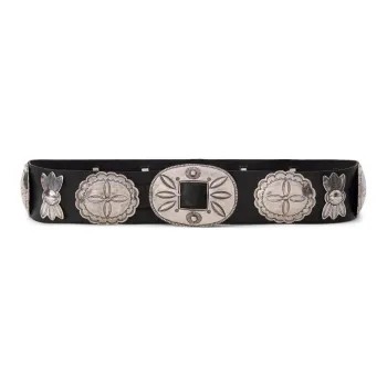 Ralph Lauren Collection Concho Leather Belt