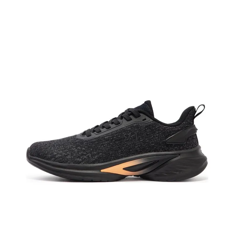 361° Slip Resistant, Abrasion Resistant, Breathable Low Top Running Shoes Men's Obsidian Black Sweet Pie Orange-0