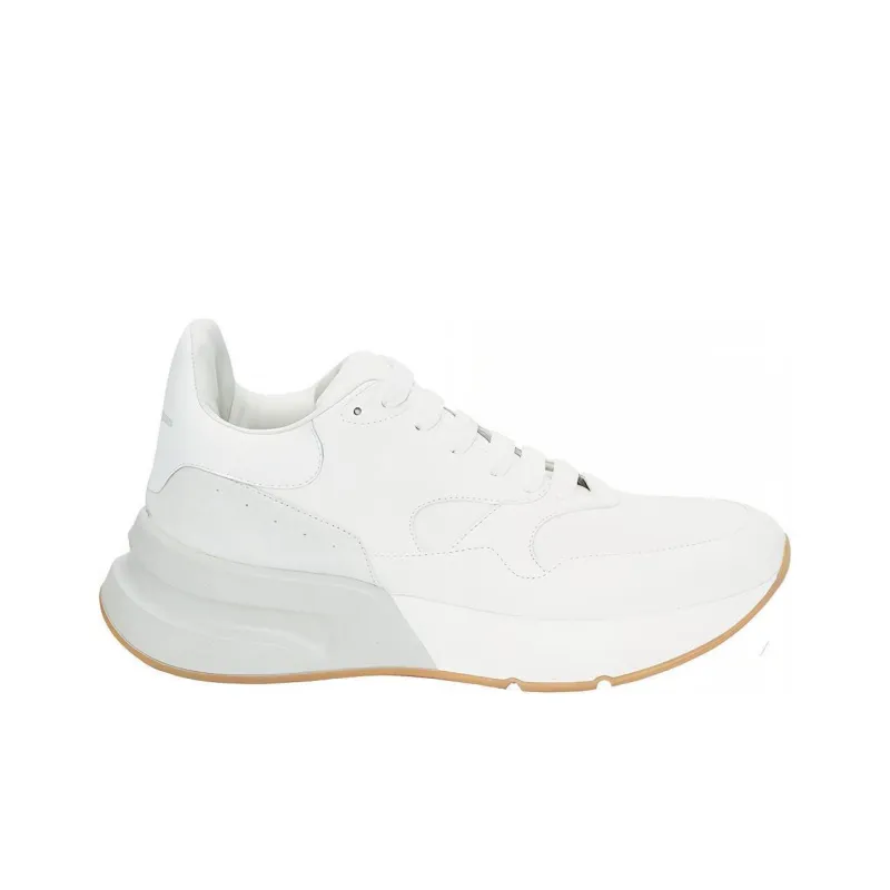 Alexander McQueen Sprint Runner Low Top Running Shoes Women's Milk White-1