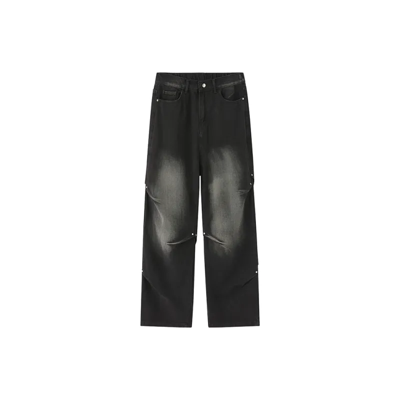 PAINT STAIN Jeans Unisex Dark Purple-379