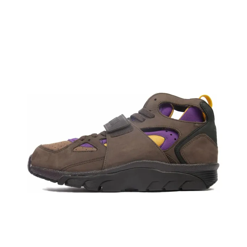 Nike Air Trainer Huarache Anti Slip Wear Resistant Mid Top Vintage Basketball Shoes Men's Green-0