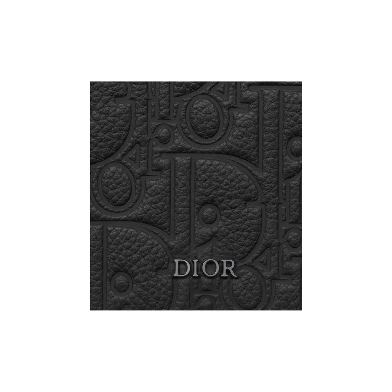 DIOR Calfskin Wallet Regular Men's Black-3