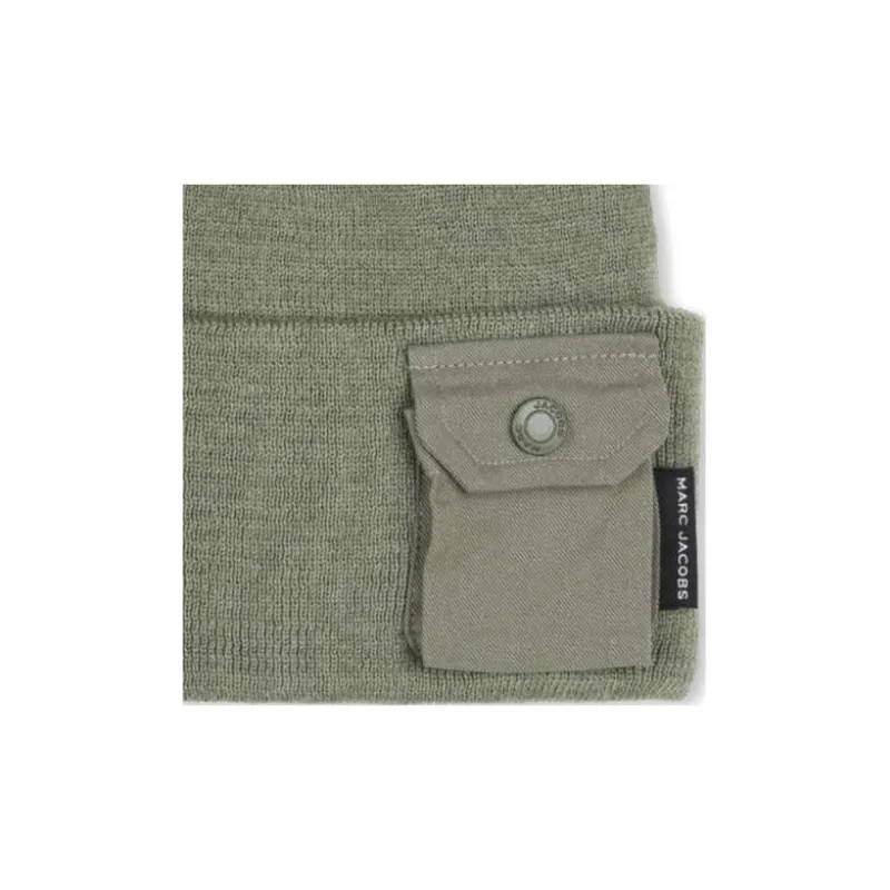 MARC JACOBS Kids Cargo pocket Ribbed knit Beanie-2