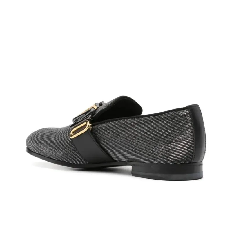 MOSCHINO Lure Loafers Men's Black-3