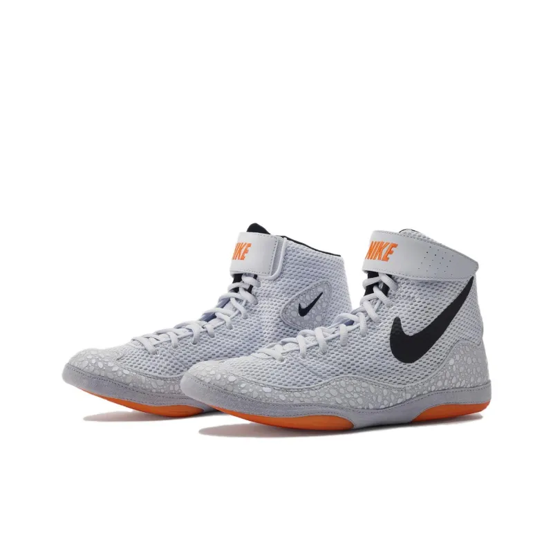Nike Inflict Anti Slip Wear Resistant High Top Training Shoes Unisex White-3