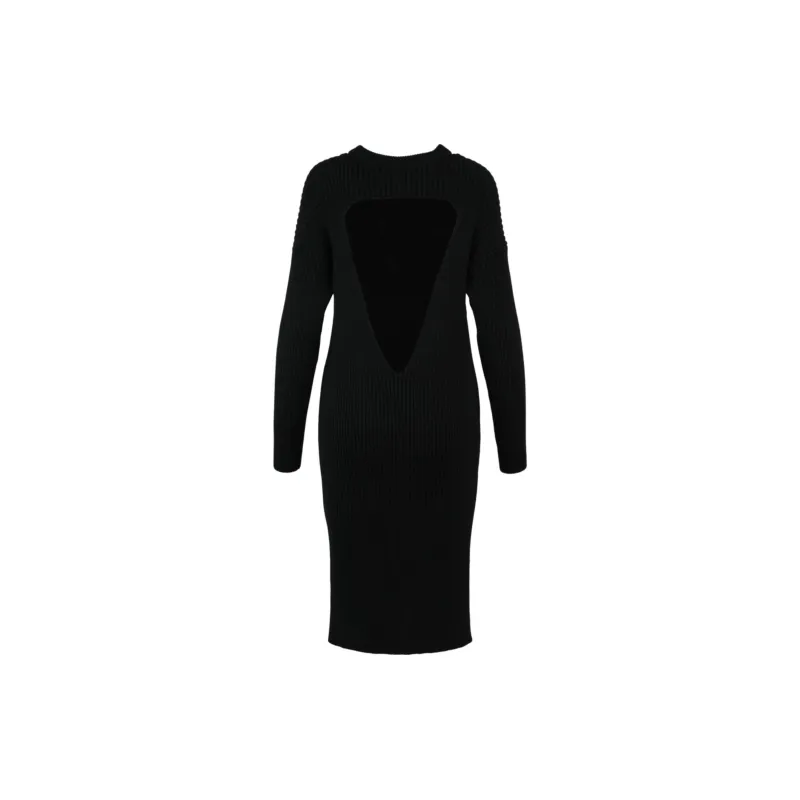 Bottega Veneta Long Sleeved Dress Women's Black-1