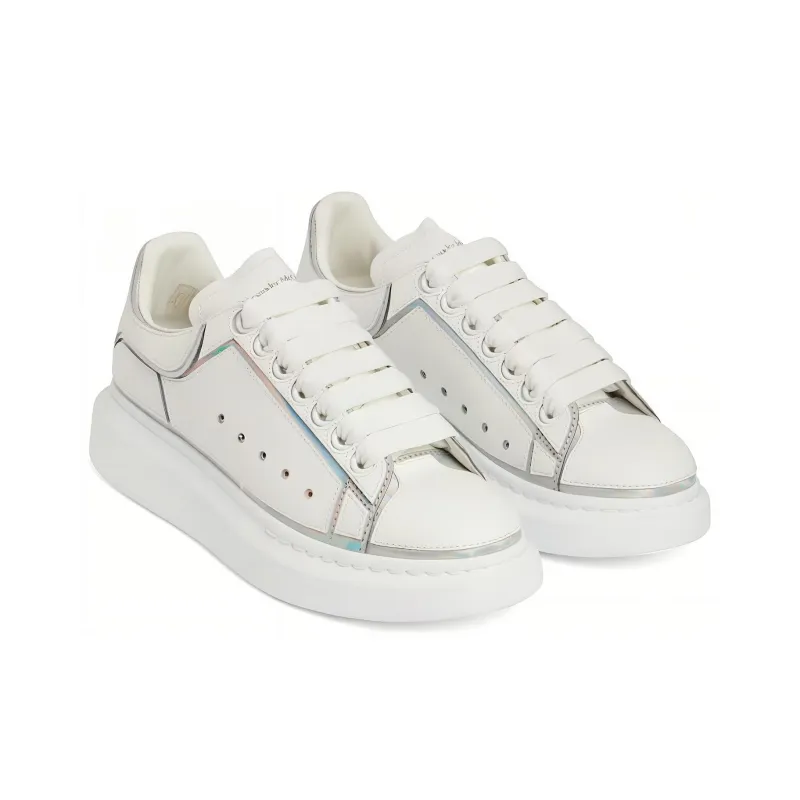Alexander McQueen Oversized Sneakers 'White Silver' Women's-2