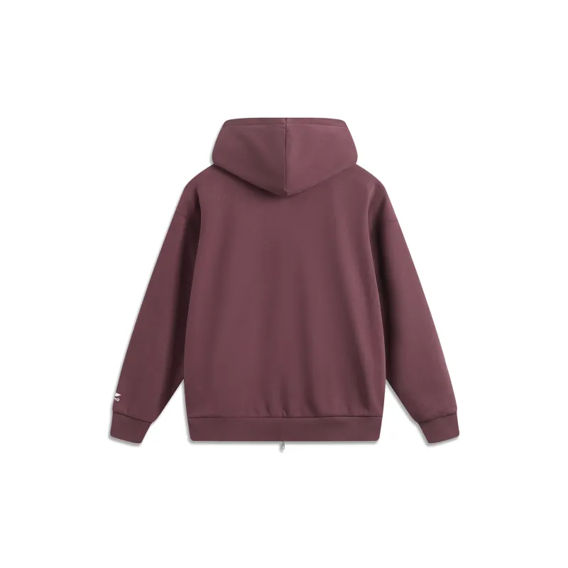 LiNing Weekend Youth Sweatshirt Unisex Dark Red Purple-1
