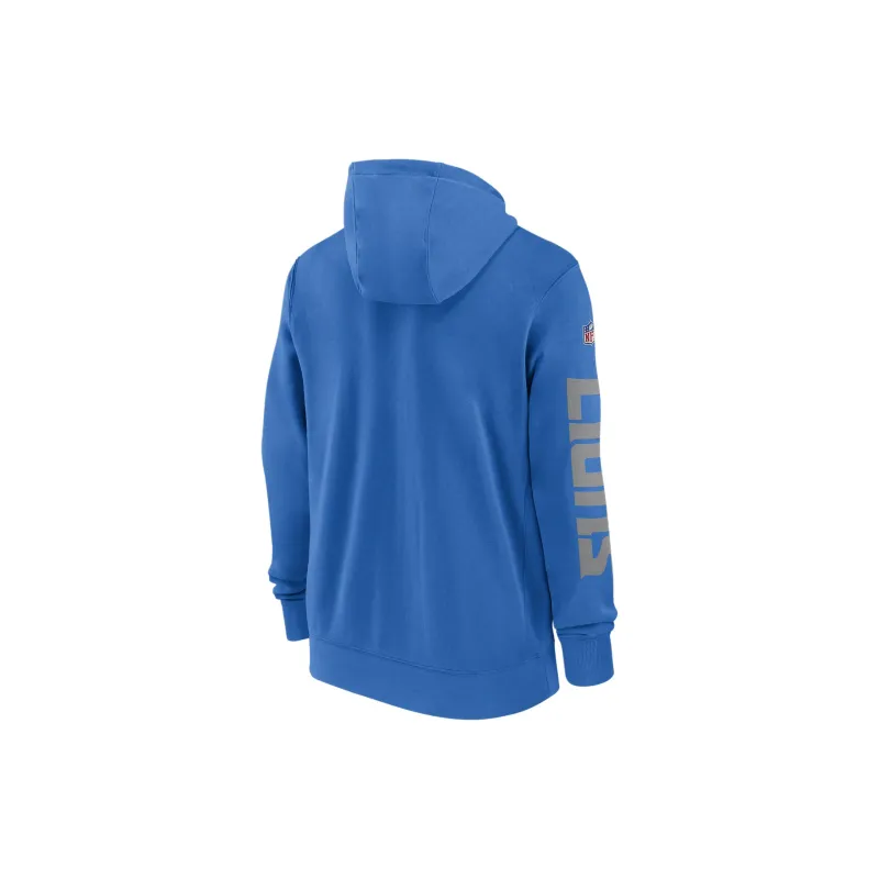 Nike Detroit Lions Sideline Team Issue Club Men's Nike Full Zip Hoodie-1