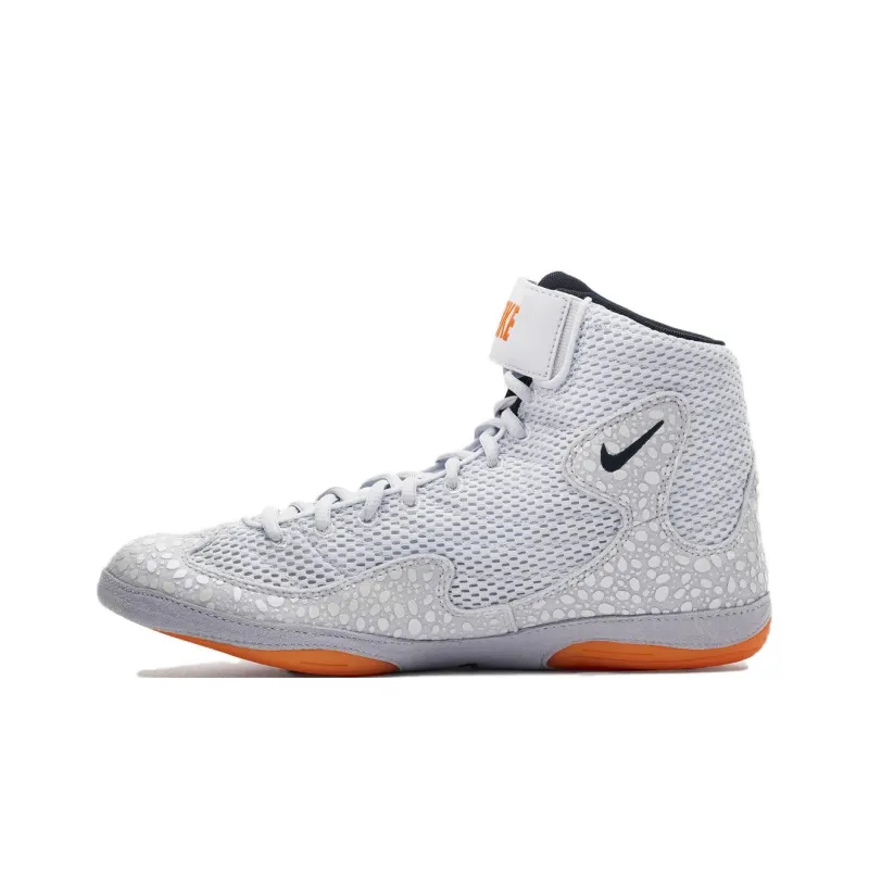 Nike Inflict Anti Slip Wear Resistant High Top Training Shoes Unisex White-1
