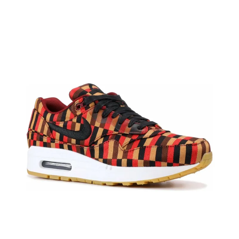 Nike Air Max 1 Wear-Resistant Low-Top Casual Shoes Unisex White Black-3