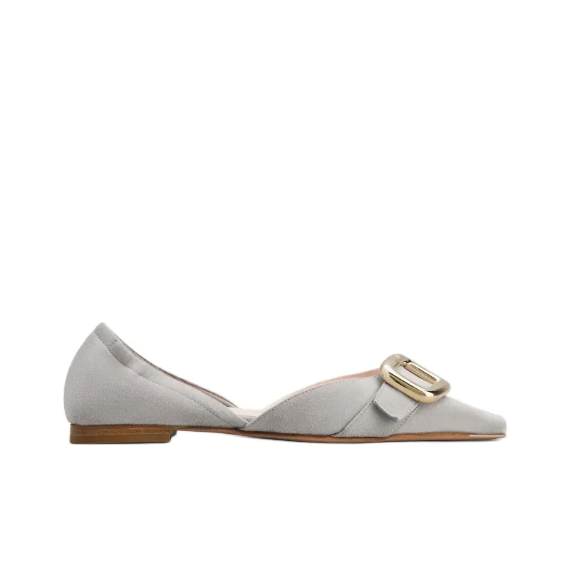 Roger Vivier Viv' Canard D'Orsay Casual Single Shoes Women's Gray-1