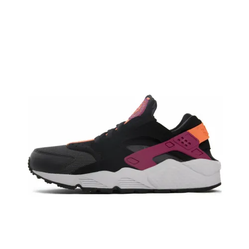 Nike Air Huarache Running Shoes Men Low-Top Black/Pink/White