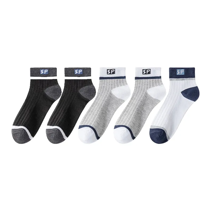 Lan Miao Ankle Socks Men's 5 Pack-12