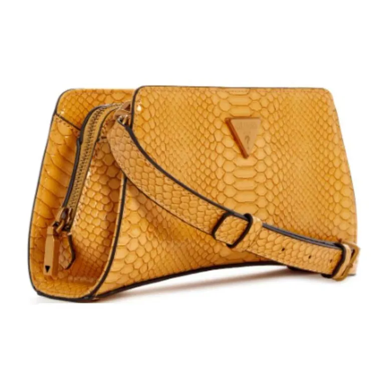GUESS Artificial Leather Crossbody Bag Women's Yellow-1