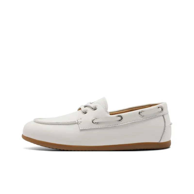 BELLE Boat Shoes Women's Brown Beige-6
