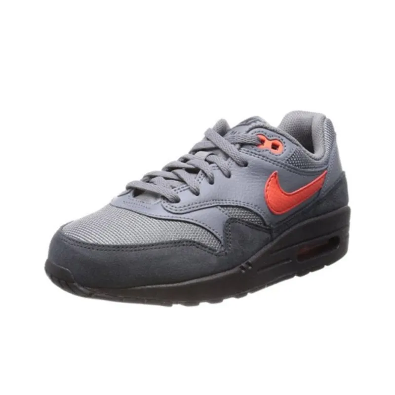 Nike Air Max 1 Slip-Resistant Low-Top Casual Shoes Unisex Gray-1