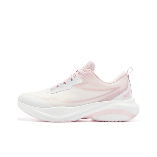 QIAODAN Rain Swallow 4.0 Running Shoes Women's Low-Top Ice Frost Pink/Jordan White