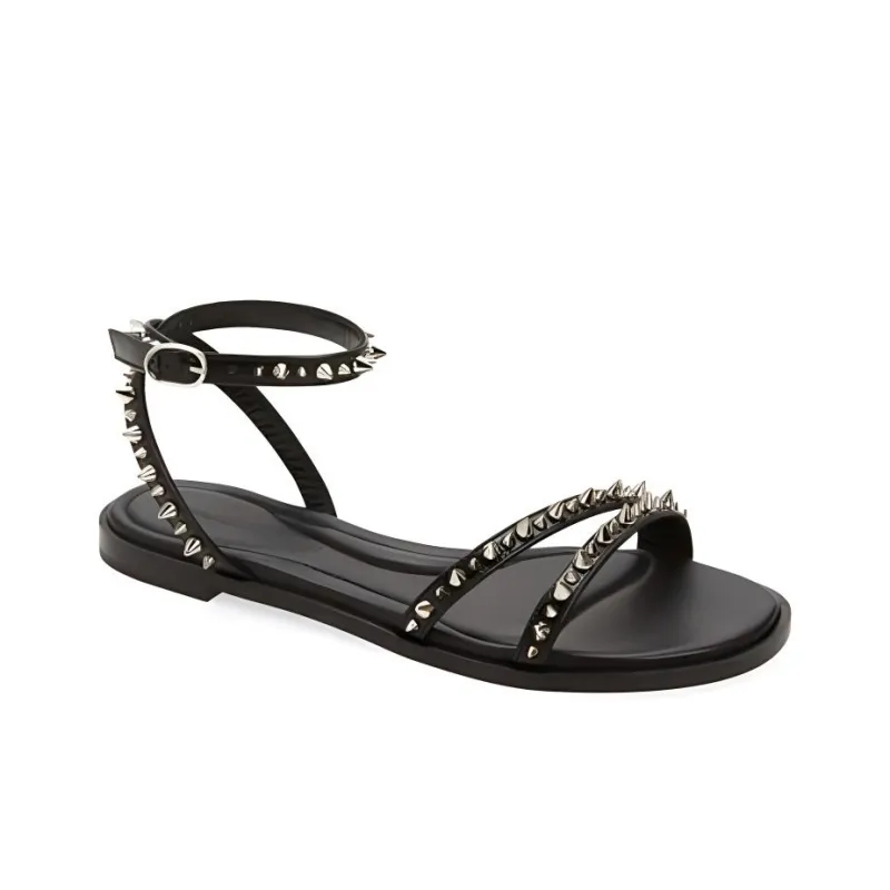 Alexander McQueen One Strap Sandals Women's Black-2