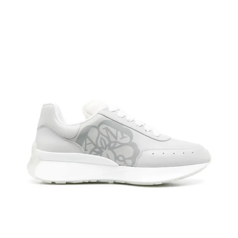 Alexander McQueen Sprint Runner Light Grey White-1