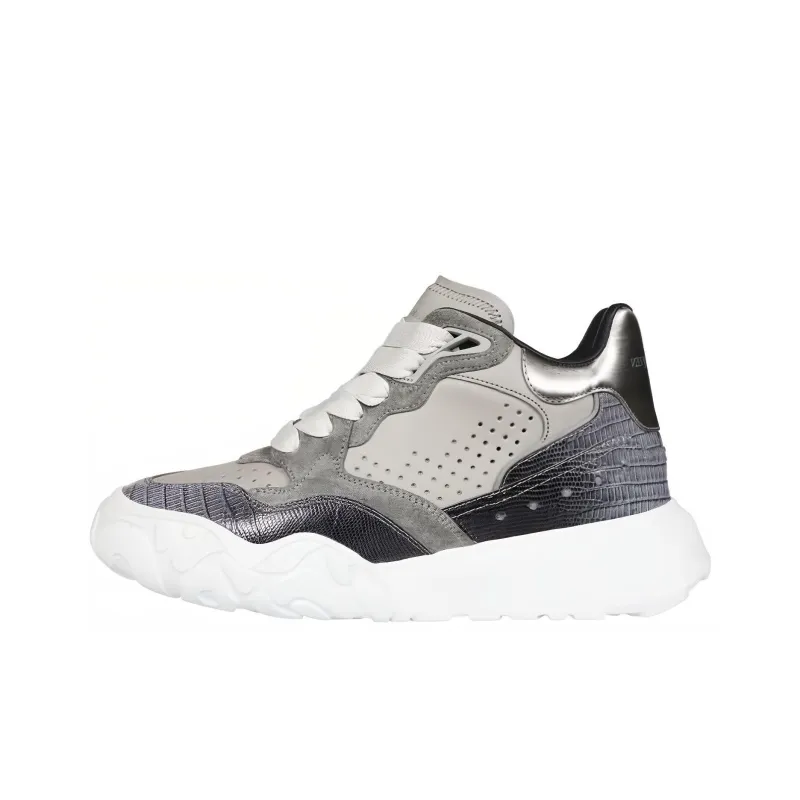 Alexander McQueen Low Top Sports Casual Shoes Men's Gray-0