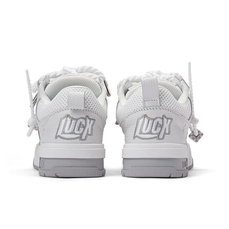 LUCX Lucky Shoes Anti-Slip And Wear-Resistant Height Increasing Low-Top Skateboard Shoes Unisex Pomelo-3