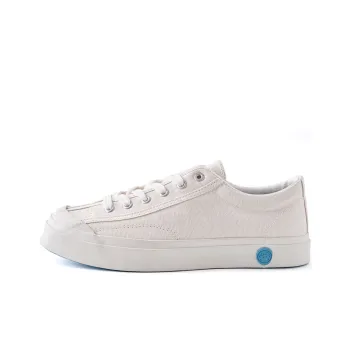 IT'S WEIRD Anti Slip And Wear Resistant Lightweight Low Top Skateboard Shoes Unisex Ecru