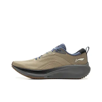 LiNing Wu Leaping 2.0 V2 Cushioned Anti Slip Wear Resistant Breathable Lightweight Low Top Running Shoes Men's Umber