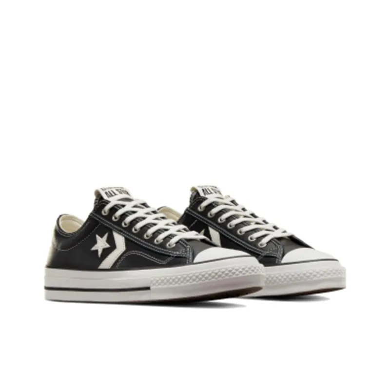 Converse Star Player 76 Fall Leather Black White-2