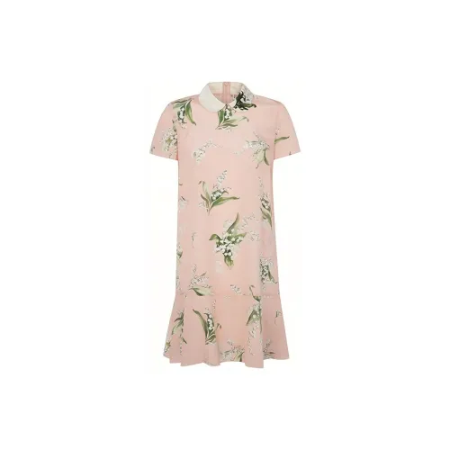 RED VALENTINO Short-Sleeved Dresses Women's Pink