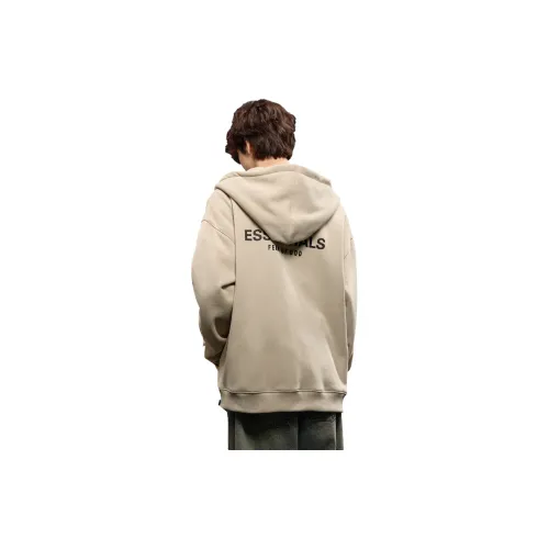 Tonlion Sweatshirts Men Light Khaki