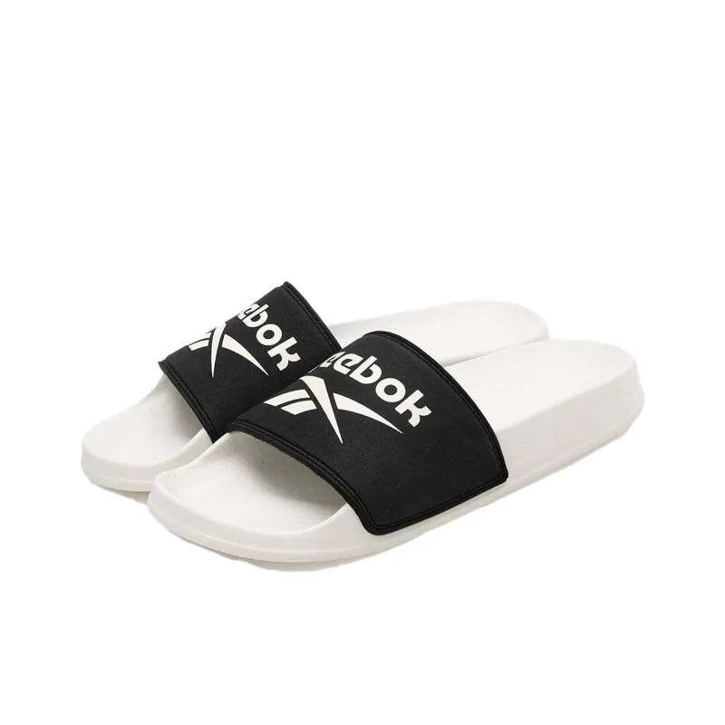 Reebok Fulgere Slide Slip Resistant Slide Slippers Unisex Black White-3