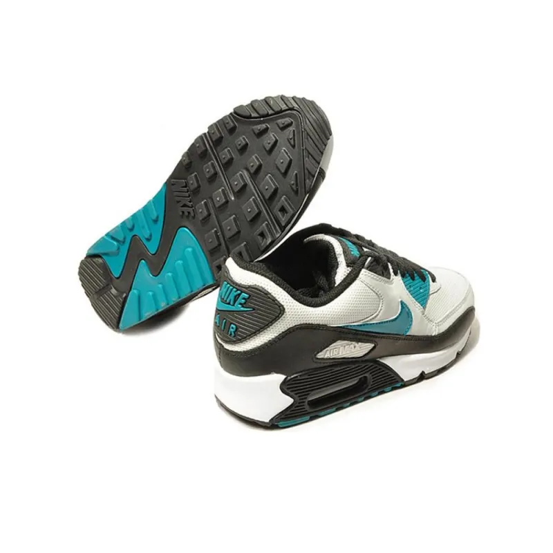 Nike Air Max 90 Slip-Resistant Low-Top Casual Running Shoes Unisex Light Gray-4