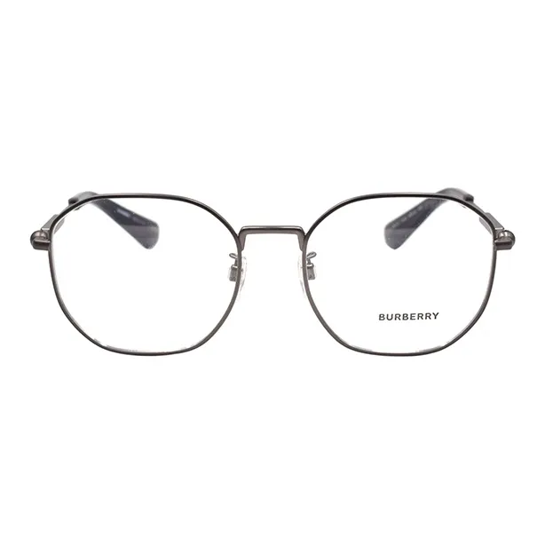 Burberry Irregular Shape Eyeglass Frames Men's Gunmetal-1