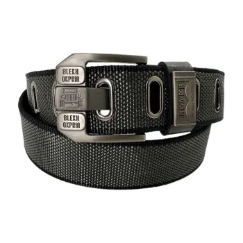 FUO Canvas Pin Buckle Outdoor Jeans With Extended Length Thickened Tactical Other Belts Unisex Width: 3.8cm