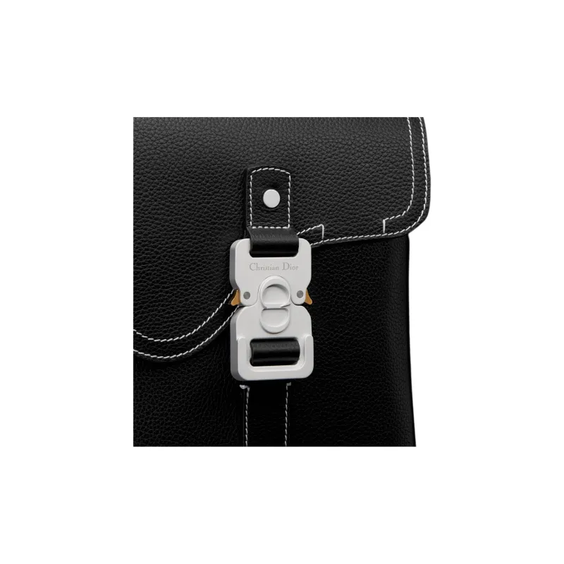 DIOR Saddle Grain Calfskin Tote Bag, Shopping Bag, Shoulder Bag, Crossbody Bag, Handbag Men's Black-5