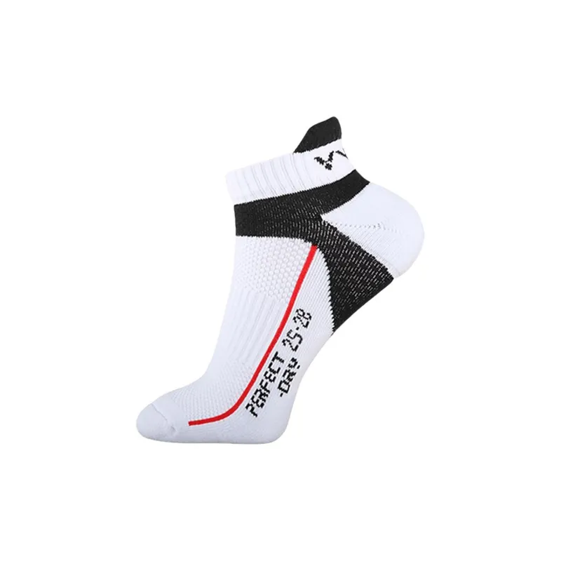 VICTOR Ankle Socks Men's 1 Pack White Black-0