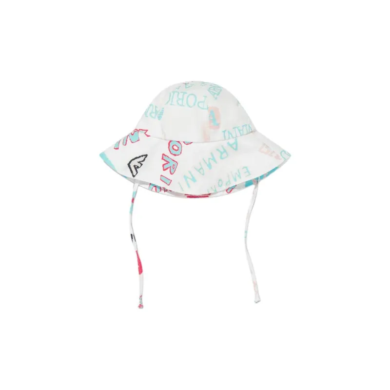 EMPORIO ARMANI All Over Logo Printed Lanyard Hat-0